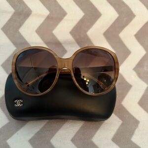 Chanel Oval Havana Sunglasses